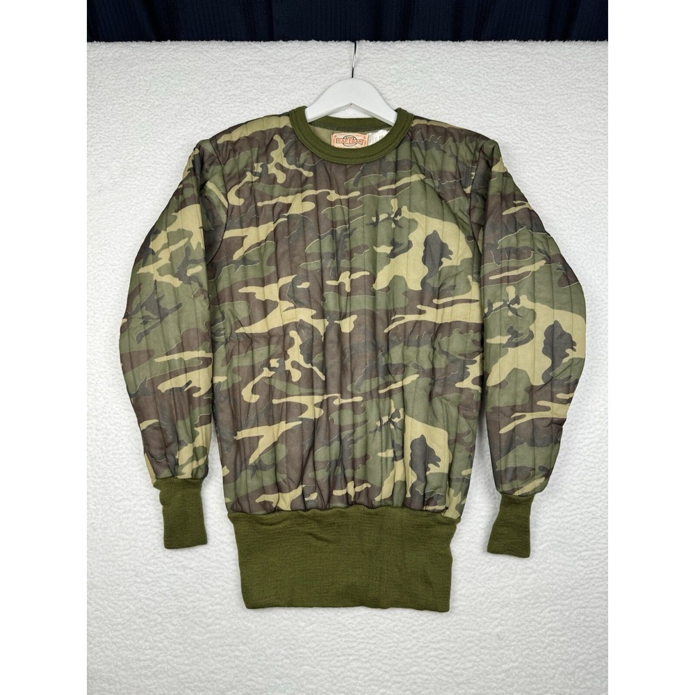 Vintage Saftbak Quilted Thermal Shirt Camo Nylon - Men's Medium